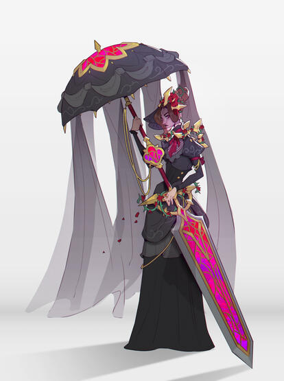 Gothic Umbrella Lady