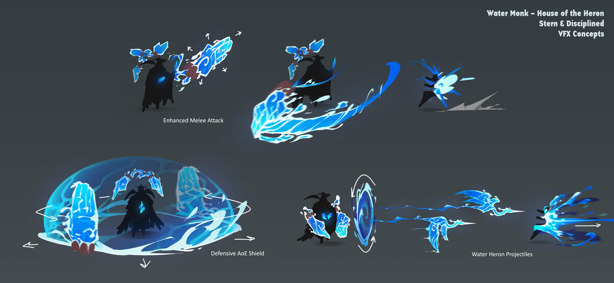 Water Heron Monk VFX