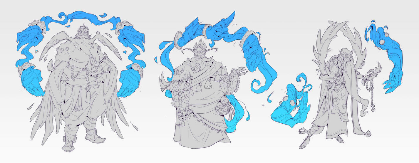 Water Heron Monk Ideations
