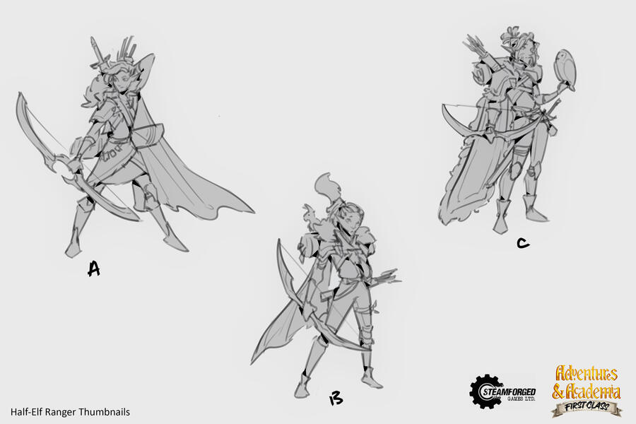 Elf Ranger Sketches